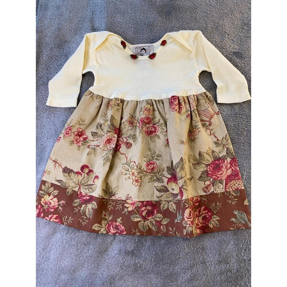 Mimi Rose 6mo Baby Girl Dress Cotton USA Boutique s3